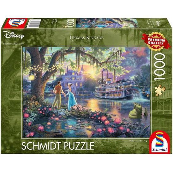 Puzzle La Princesse Et La Grenouille 1000 Pcs Vert