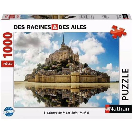 Puzzle Labbaye Du Mont Saint-michel 1000 Pcs Blanc