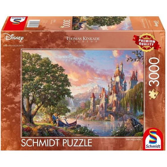 Puzzle Le Monde Magique De Belle 3000 Pcs Marron