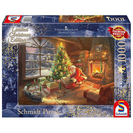 Puzzle Le Père Noël Est Là 1000 Pcs Bleu