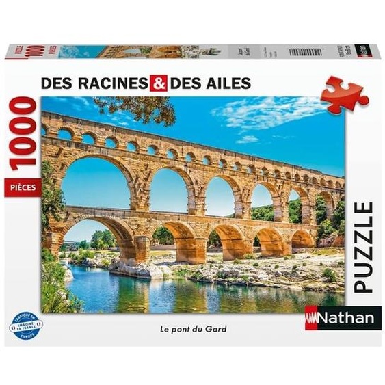Puzzle Le Pont Du Gard 1000 Pcs Blanc