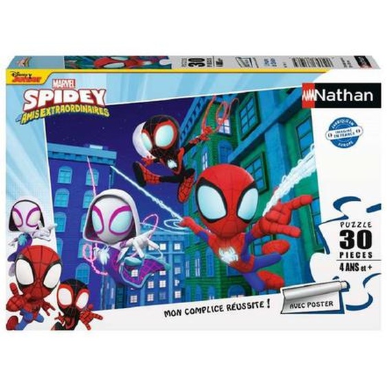 Puzzle Léquipe De Spidey 30 Pcs Bleu