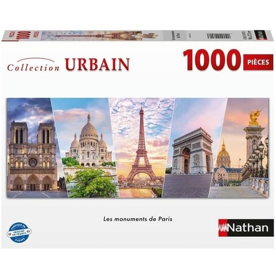 Puzzle Les Monuments De Paris 1000 Pcs Blanc