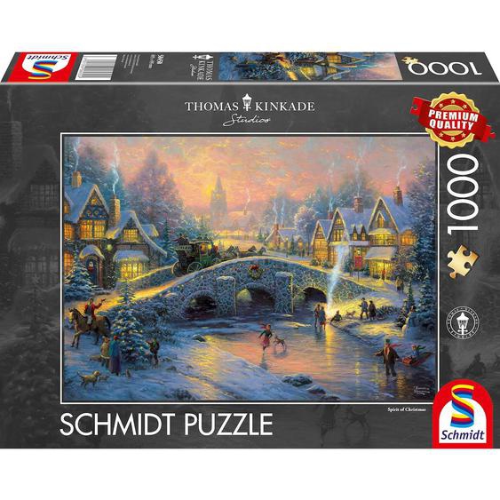 Puzzle Lesprit De Noël 1000 Pcs Gris