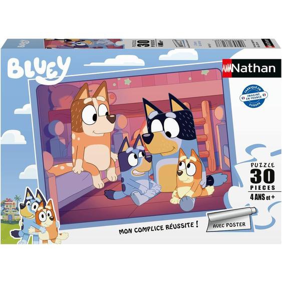 Puzzle Lheure De Dormir Bluey 30 Pcs Bleu