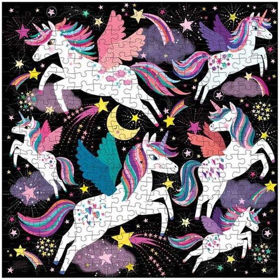 Puzzle - Licornes Glow In The Dark 300 Pièces Multicolor
