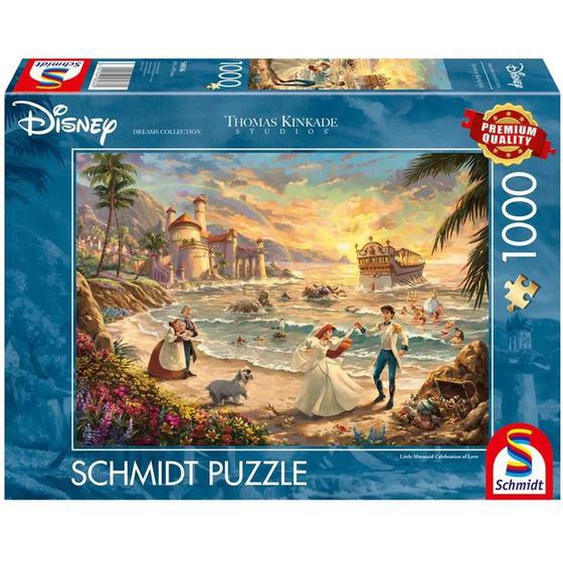 Puzzle Mariage De La Petite Sirène 1000 Pcs Bleu