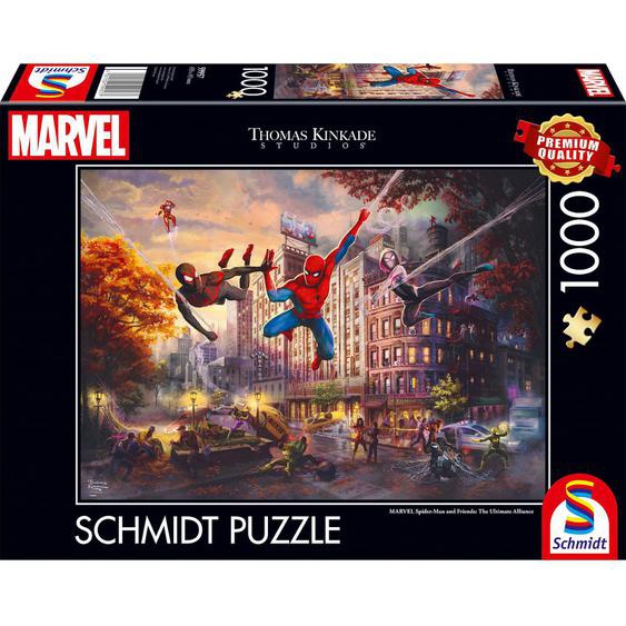 Puzzle Marvel Spider-man Et Ses Amis 1000 Pcs Noir