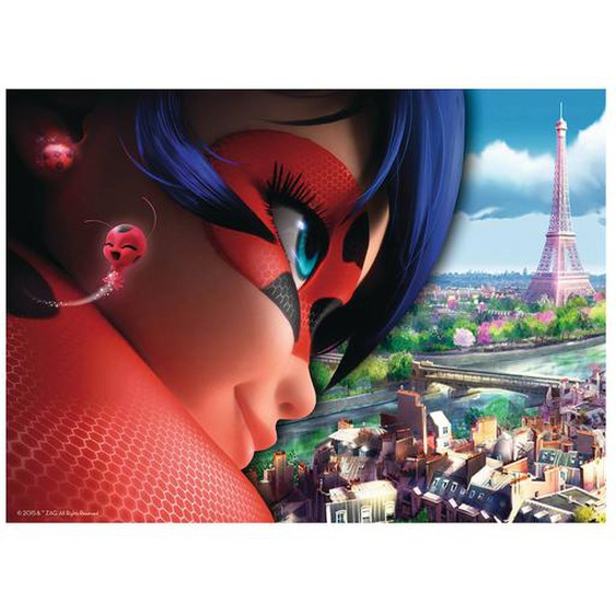 Puzzle Miraculous Ladybug 60 Pcs Bleu
