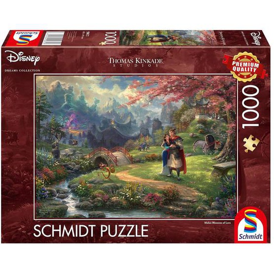 Puzzle Mulan Fleurs Damour 1000 Pcs Marron