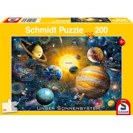 Puzzle Notre Système Solaire 200 Pièces Jaune