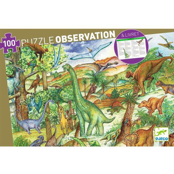 Puzzle observation Dinosaures 100 pièces