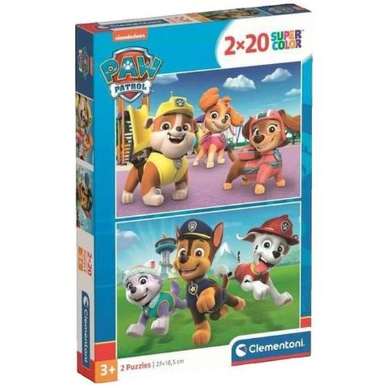 Puzzle Pat Patrouille – 2 Puzzles Éducatifs De 20 Pièces – Dès 3 Ans Multicolore