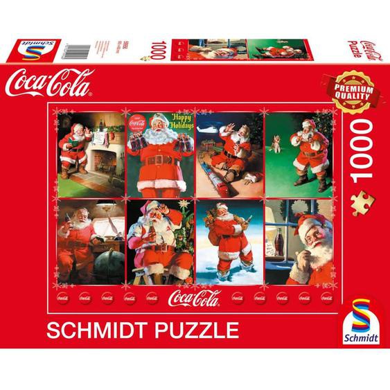 Puzzle Père Noël Coca Cola 1000 Pcs Rouge