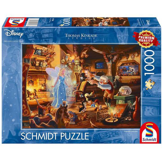 Puzzle Pinocchio Et Gepetto 1000 Pcs Bleu