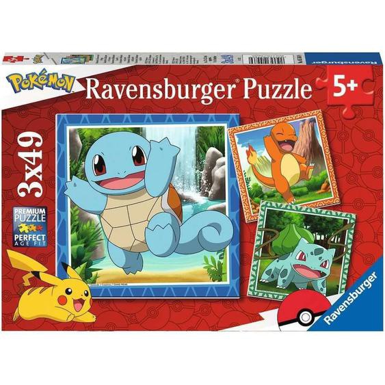 Puzzle Pokémon 3x49 Pcs Rouge