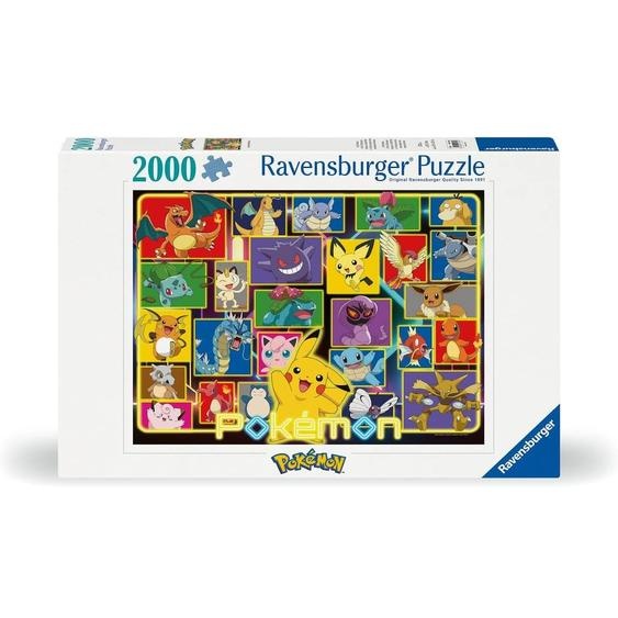 Puzzle Pokémon Lumineux 2000 Pcs Blanc
