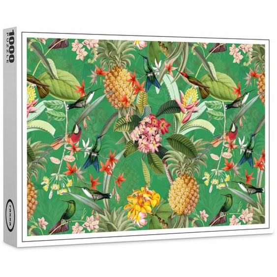 puzzle premium raxxa Forêt tropicale avec colibris et ananas, 1000 pièces