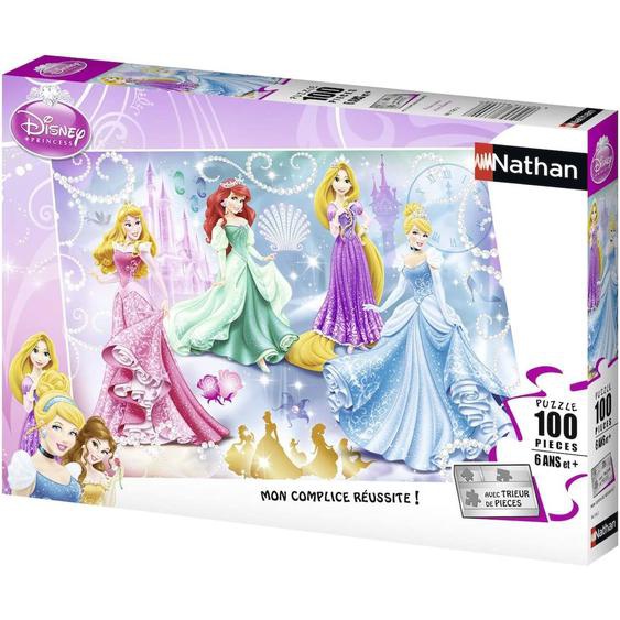 Puzzle Princesses Étincelantes Disney 100 Pcs Blanc