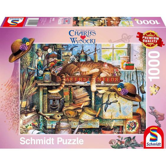 Puzzle Remington Le Chat Jardinier 1000 Pcs Rose