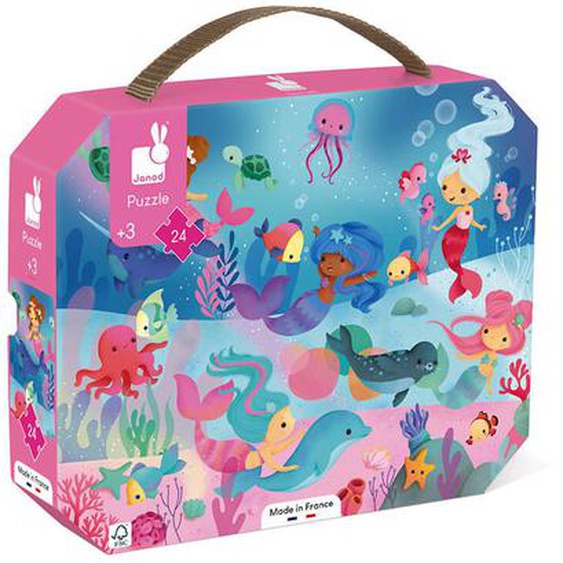 Puzzle Sirènes 24 Pcs Rose