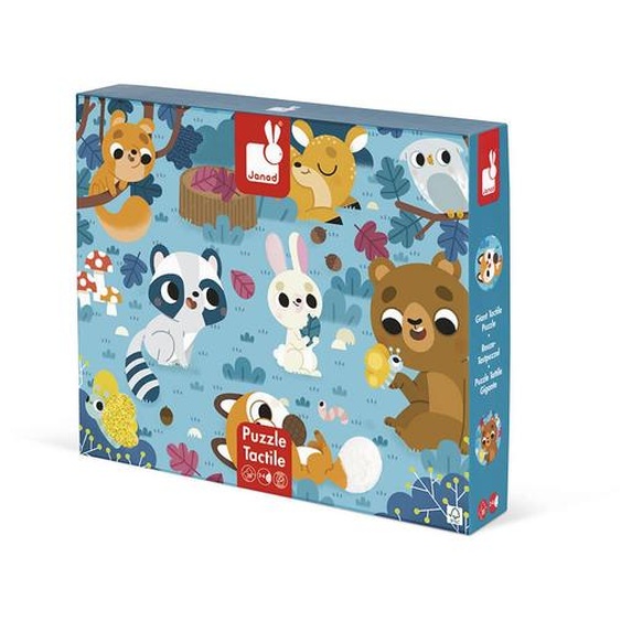 Puzzle Tactile Les Animaux De La Forêt 20 Pcs Multicolore