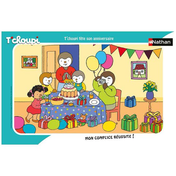 Puzzle Tchoupi Fête Son Anniversaire 15 Pcs Blanc