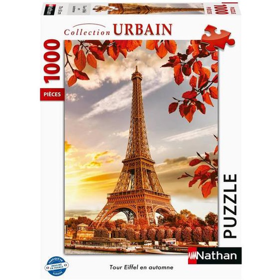 Puzzle Tour Eiffel En Automne 1000 Pcs Blanc