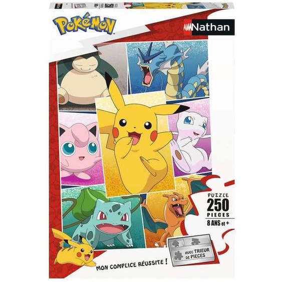 Puzzle Types De Pokémon 250 Pcs Blanc