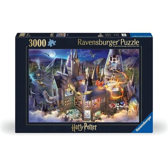 Puzzle Vue Sur Le Château Poudlard 3000 Pcs Noir