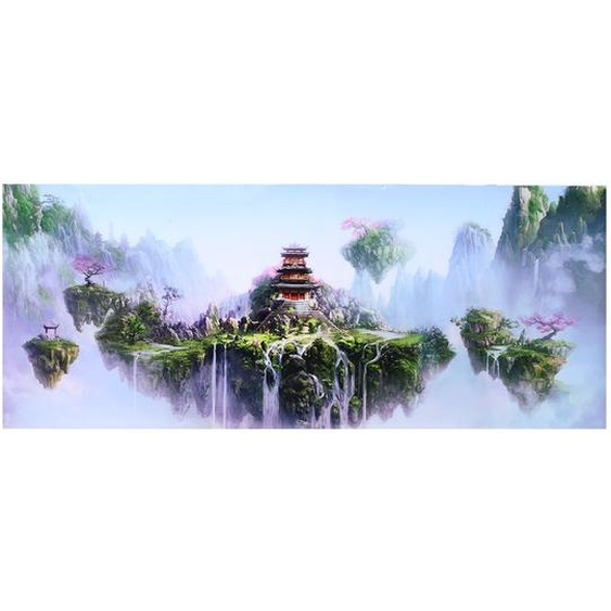 PVC wasserdichtes Klebstoff Himmel Burg Muster Aquarium Hintergrund Poster Aufkleber Fischtank Dekoration 122x50 cm