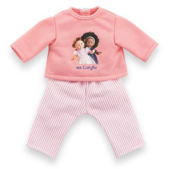 Pyjama Rose 2 pièces vetements pour poupée Ma Corolle, 36cm
