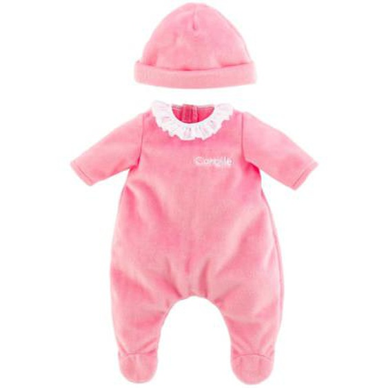 Pyjama rose + bonnet pour poupon de 36 cm