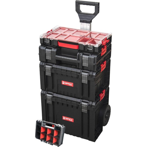 QBRICK System PRO Set 5v1 - Chariot, boîte à outils, caisse à outils, Organizer 100 et Organizer Multi