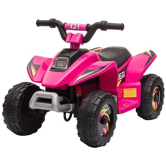 Quad Électrique Enfant - Voiture Électrique Enfant - Marche Av, Ar - 6 V, V. Max. 4,6 Km/h Rose