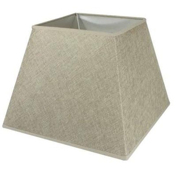 Quaint & Quality - Abat-jour carré en lin couleur lin naturel camel tissé 30,5 x 30,5 cm