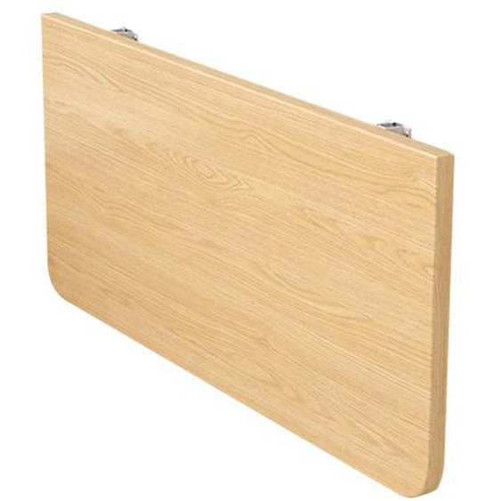 QUIIENCLEE-60*30*1.6cm Table pliante murale en panneau de densité couleur noyer Adapté au salon cuisine