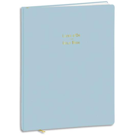 QUO VADIS Livre dor Pastel 27x21cm 128 pages. Couverture effet soft Touch. Coloris bleu