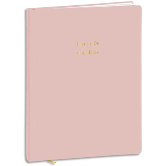 QUO VADIS Livre dor Pastel 27x21cm 128 pages. Couverture effet soft Touch. Coloris rose