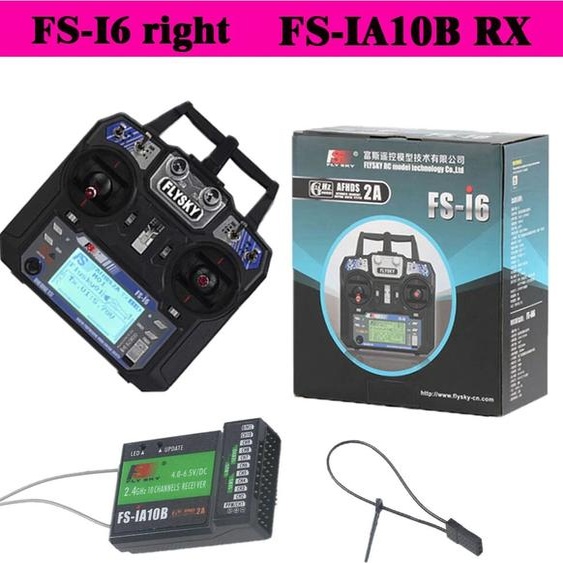 QX-MFLU Flysky FS-i6 Radio Système Émetteur AFHDS pipeline 2.4GHz 6CH Avec Récepteur Ihorizon IA6B IA10B Pour RC Avion Drone Bateau Passe-Temps