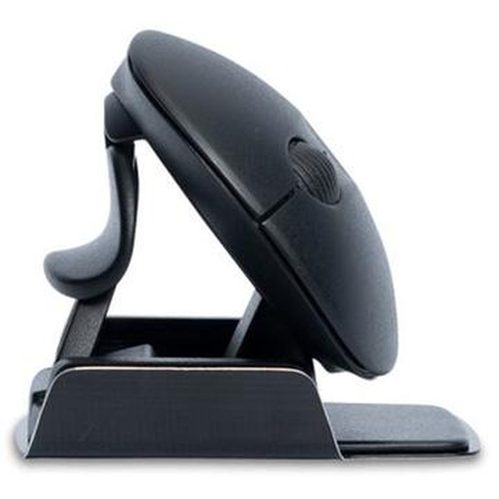 R-Go Tools Souris ergonomique ambidextre Twister pliable sans fil Bluetooth sur batterie rechargeable - Noir