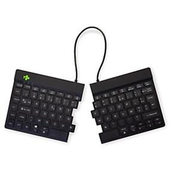 R-Go Tools Split Break - Clavier ergonomique sans fil Bluetooth - Transportable - Noir