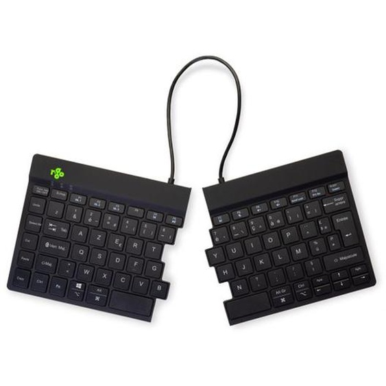 R-Go Tools Split Break Clavier ergonomique sans fil Bluetooth - Transportable - Noir