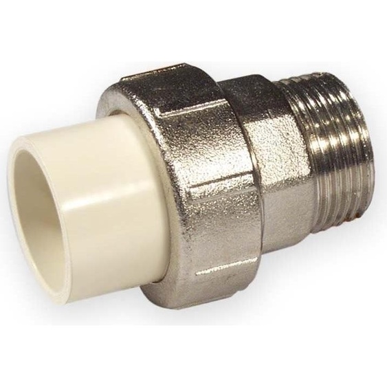 Raccord à vis plastique-métal KW/GZ PVC-C 3/4