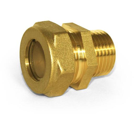 Raccord à vis pour tuyaux ondulés, raccord à manchon pour eau avec filetage extérieur (M) 20x3/4 EF