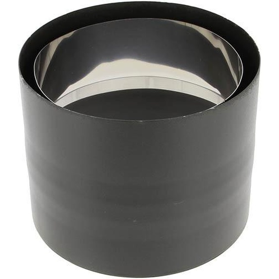 Raccord anti-bistre émail noir mat Ø153