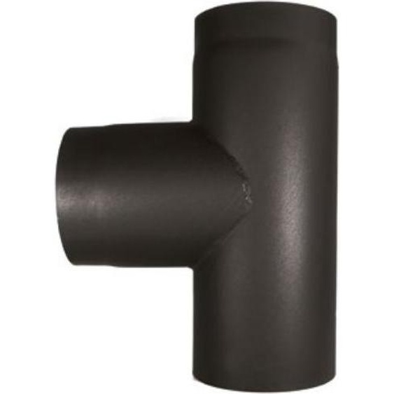 Raccord en T en acier noir 160 mm 90° Raccord en T 160/90