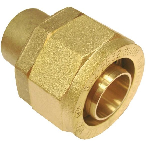 Raccord gaz cuivre 28 pour PE 32 BANIDES 2622202