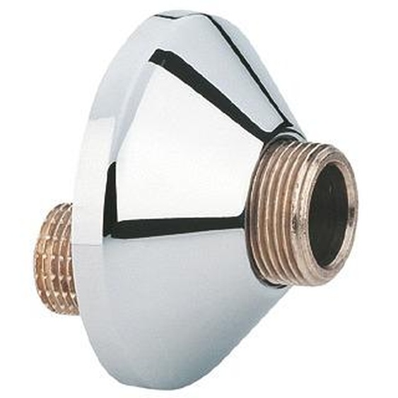 Raccord S avec rosace chromé à visser GROHE 12001000