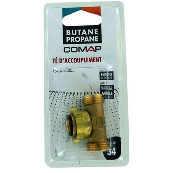 Raccord Té daccouplement pour bouteille de gaz